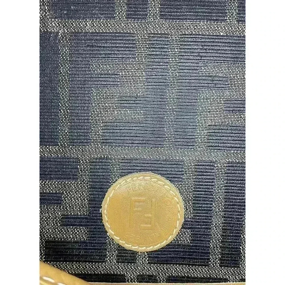 Fendi SAS Vintage Crossbody Brown Shoulder Bag Zukka Purse Logo S.A.S Roma Italy - Picture 8 of 13